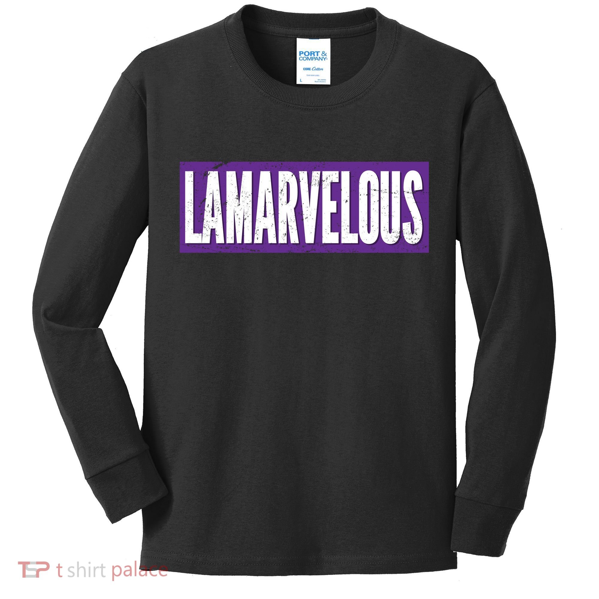 Lamarvalous Baltimore Football Kids Long Sleeve Shirt