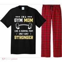 Like A Normal Mom Only Stronger Fitness Mother Gift Pajama Set thumb 0