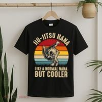 Like A Normal Nana But Cooler Jiu Jitsu Nana Funny Vintage T-Shirt thumb 2