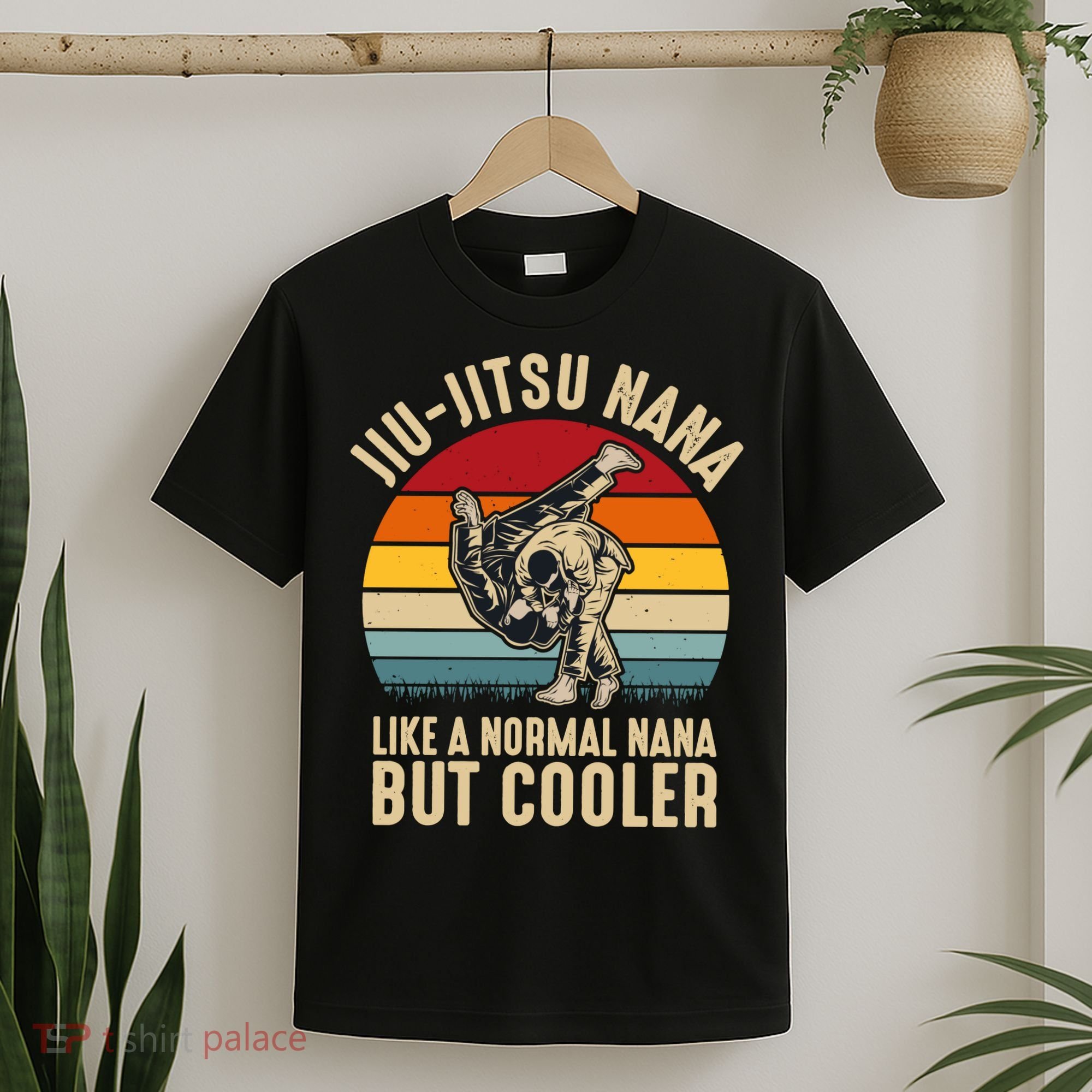 Like A Normal Nana But Cooler Jiu Jitsu Nana Funny Vintage T-Shirt