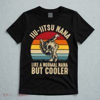 Like A Normal Nana But Cooler Jiu Jitsu Nana Funny Vintage T-Shirt thumb 5