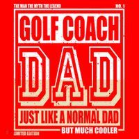 Like A Normal Dad Father Golf Coach Gift Santa Hat thumb 1