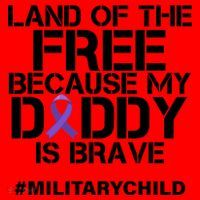 Land Of The Free Because My Daddy Is Brave Santa Hat thumb 1
