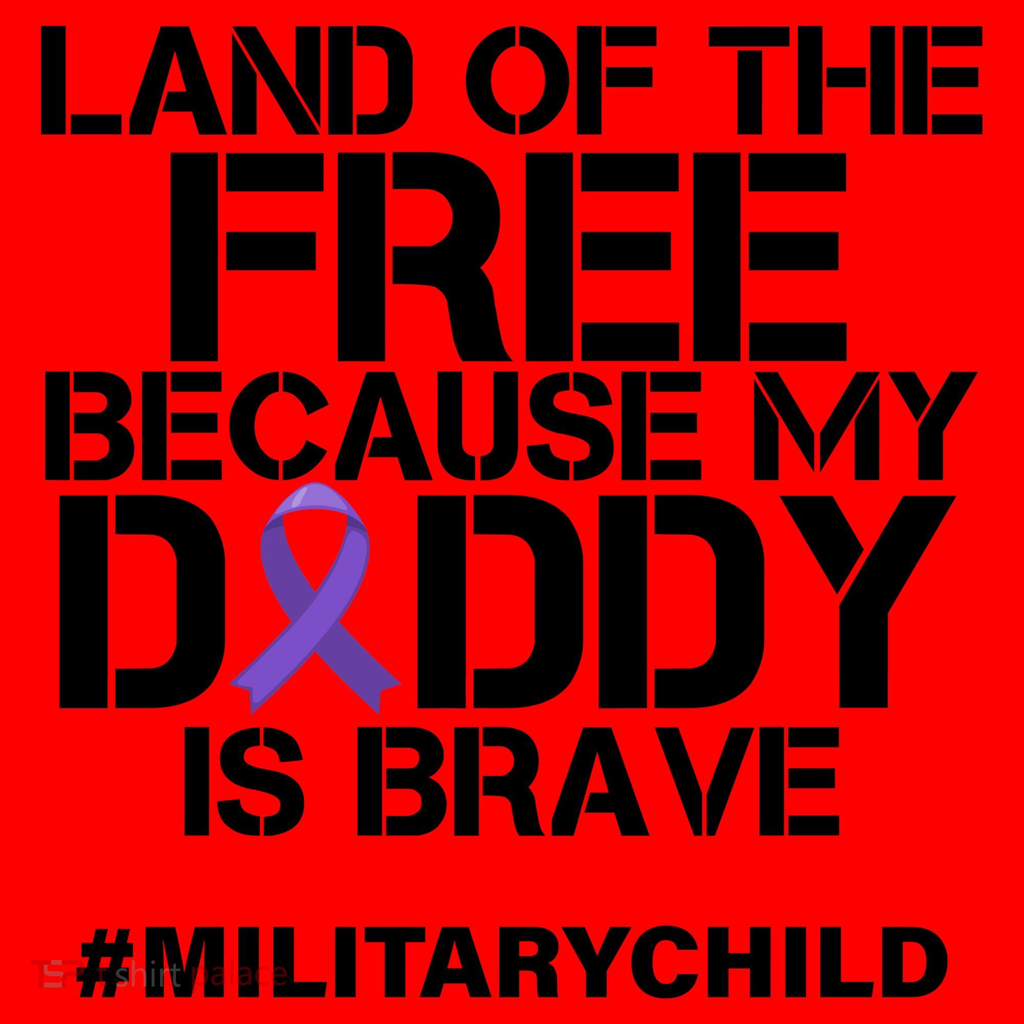 Land Of The Free Because My Daddy Is Brave Santa Hat