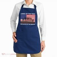 Land Of The Free Because Of The Brave Apron thumb 2