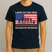 Land Of The Free Because Of The Brave T-Shirt thumb 3