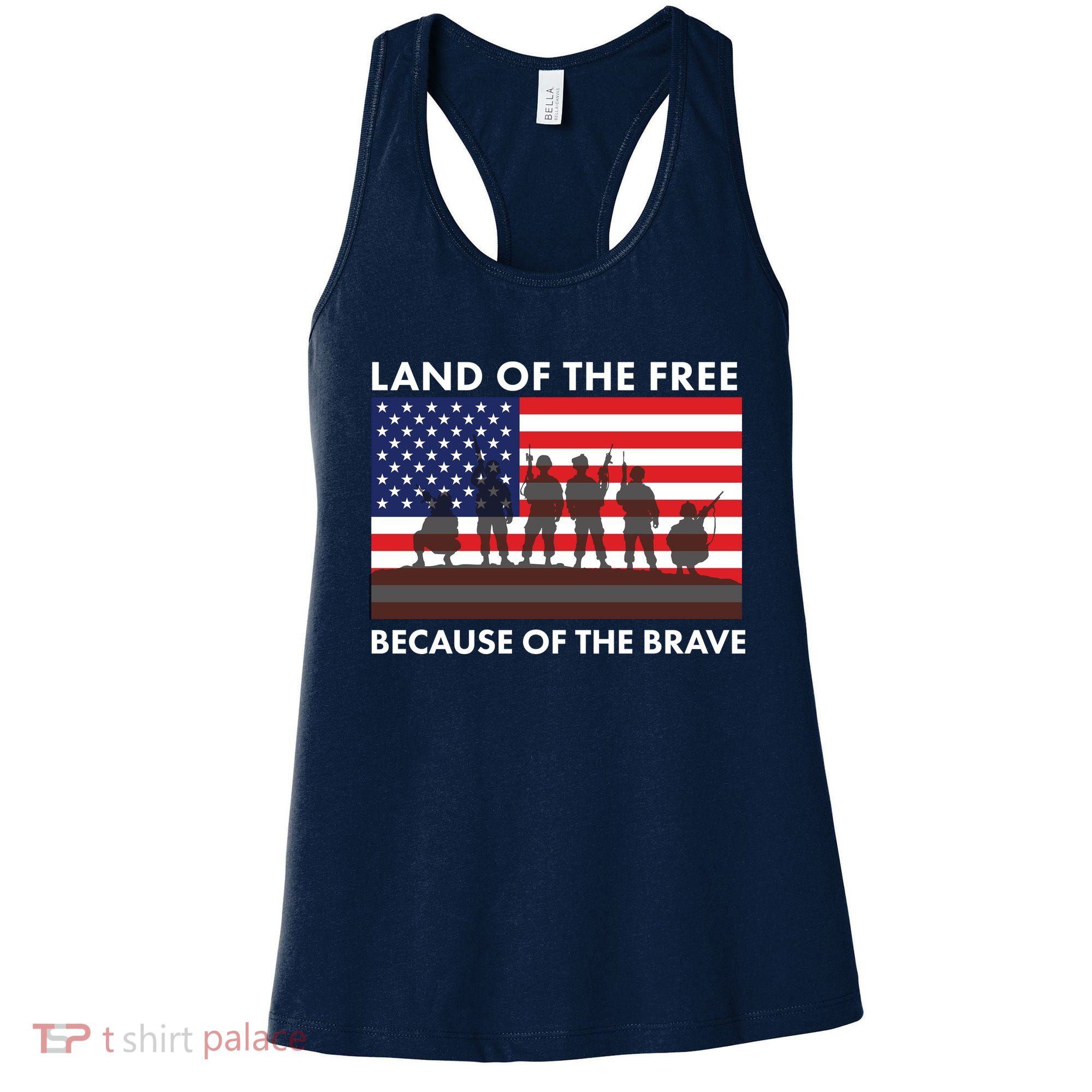 Land Of The Free Because Of The Brave Women's Tank Top