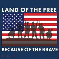 Land Of The Free Because Of The Brave Women's Tank Top thumb 5
