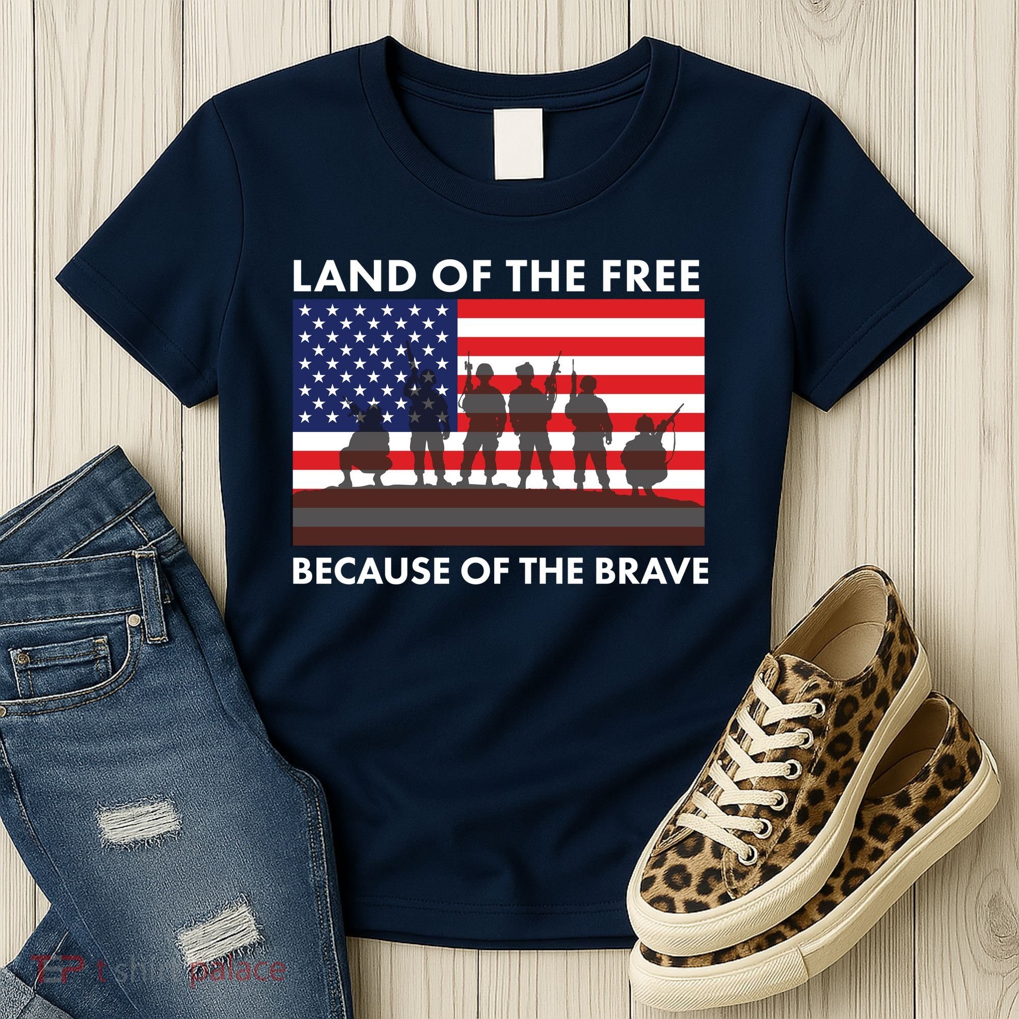 Land Of The Free Because Of The Brave Women's T-Shirt