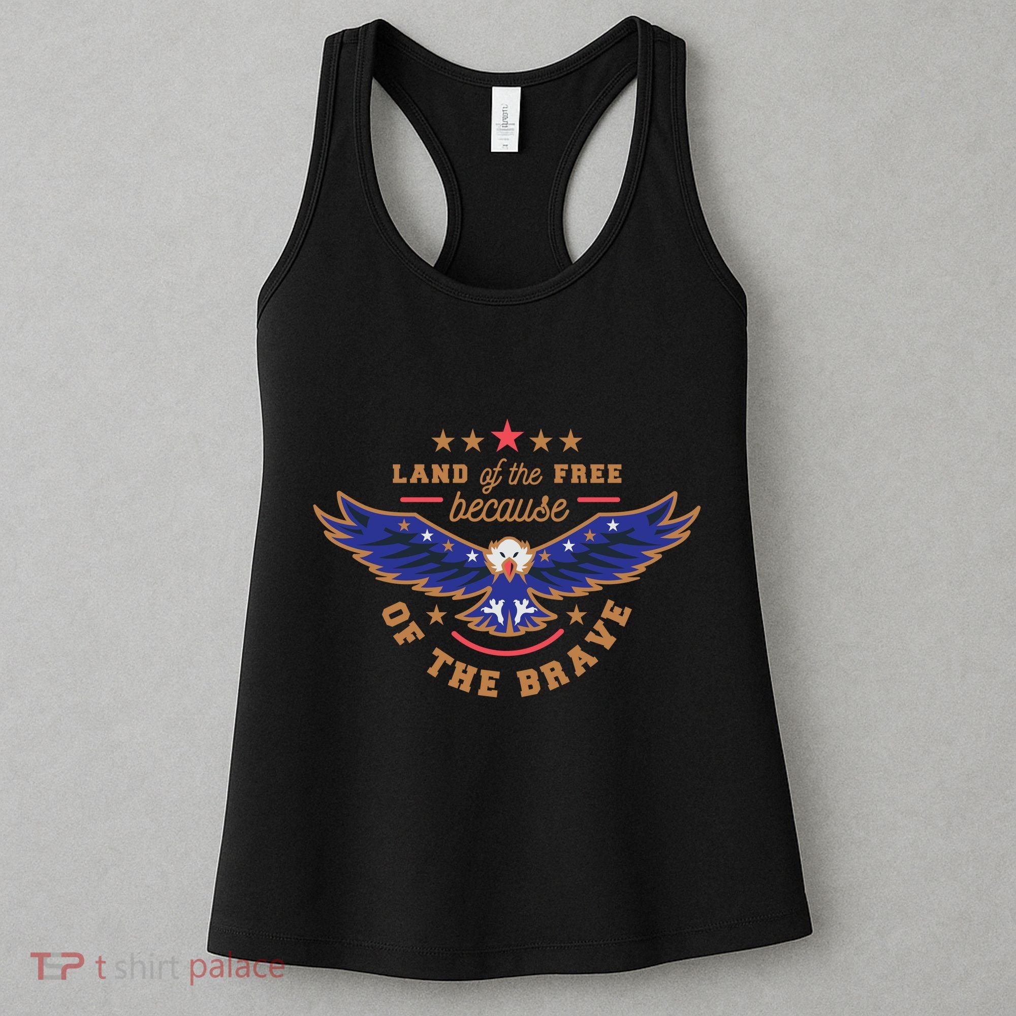 Land Of The Free Because Of The Brave Eagle Women's Tank Top
