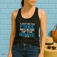 Land Of The Free Because Of The Brave USA Women's Tank Top thumb 2