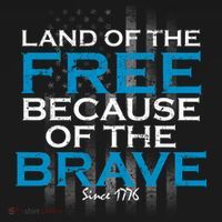 Land Of The Free Because Of The Brave USA Women's Tank Top thumb 5
