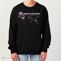 Landed On The Moon USA Map Women's Sweatshirt thumb 0