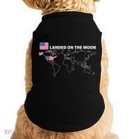 Landed On The Moon USA Map Doggie Tank thumb 0