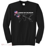 Landed On The Moon USA Map Sweatshirt thumb 0
