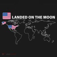 Landed On The Moon USA Map Backpack thumb 2