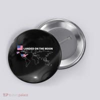 Landed On The Moon USA Map Button thumb 0