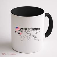 Landed On The Moon USA Map Coffee Mug thumb 1