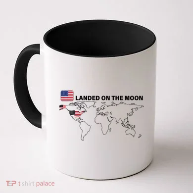 Landed On The Moon USA Map Coffee Mug