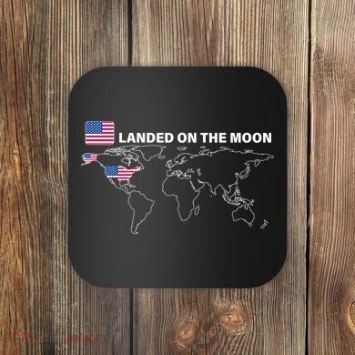 Landed On The Moon USA Map Coaster