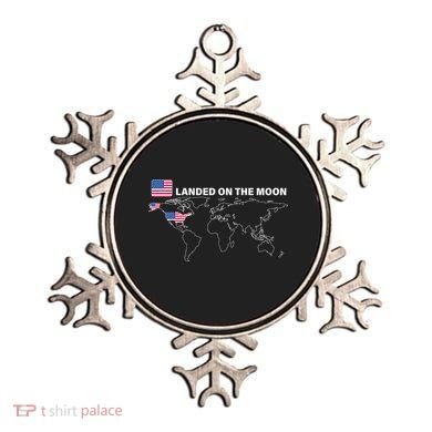 Landed On The Moon USA Map Ornament