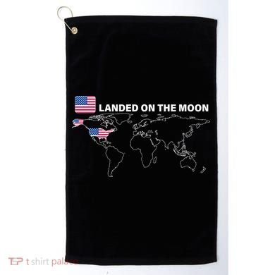 Landed On The Moon USA Map Golf Towel