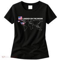 Landed On The Moon USA Map Women's T-Shirt thumb 0
