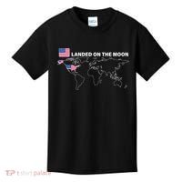 Landed On The Moon USA Map Kids T-Shirt thumb 0