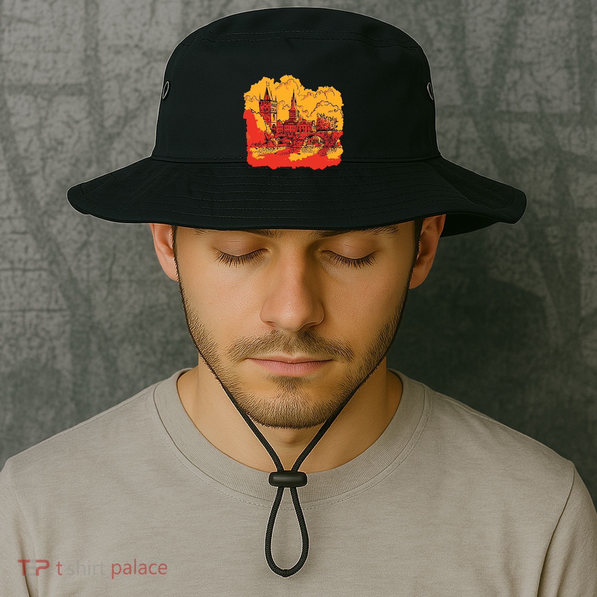 Landmark Charles Bridge Bucket Hat