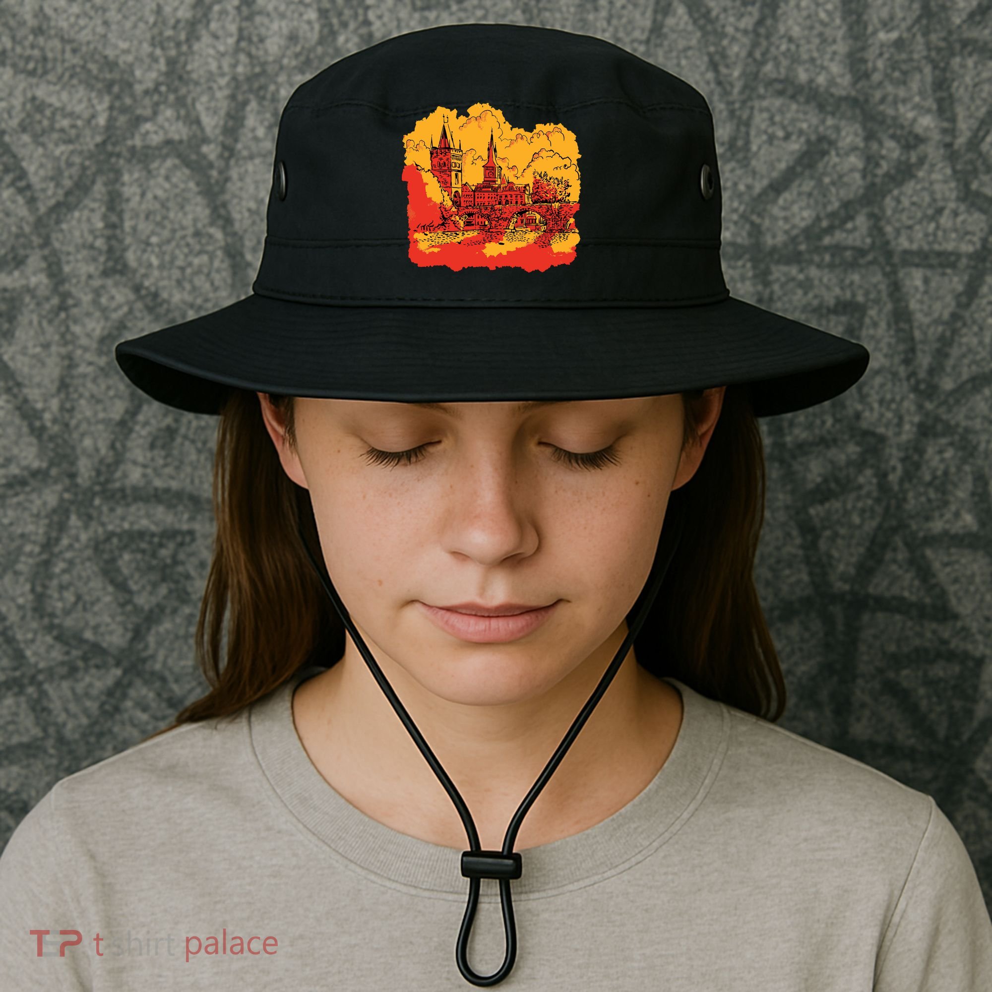 Landmark Charles Bridge Bucket Hat