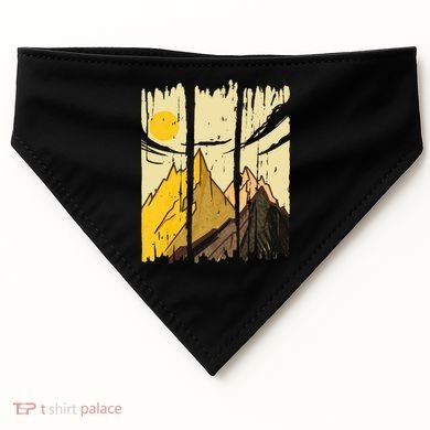 Landscape Sunset Mountain USA-Made Doggie Bandana
