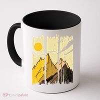 Landscape Sunset Mountain Coffee Mug thumb 0