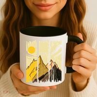 Landscape Sunset Mountain Coffee Mug thumb 3