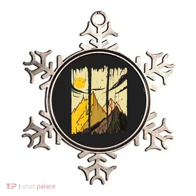 Landscape Sunset Mountain Ornament