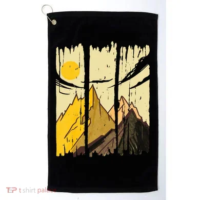 Landscape Sunset Mountain Golf Towel