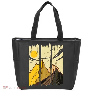 Landscape Sunset Mountain Tote Bag