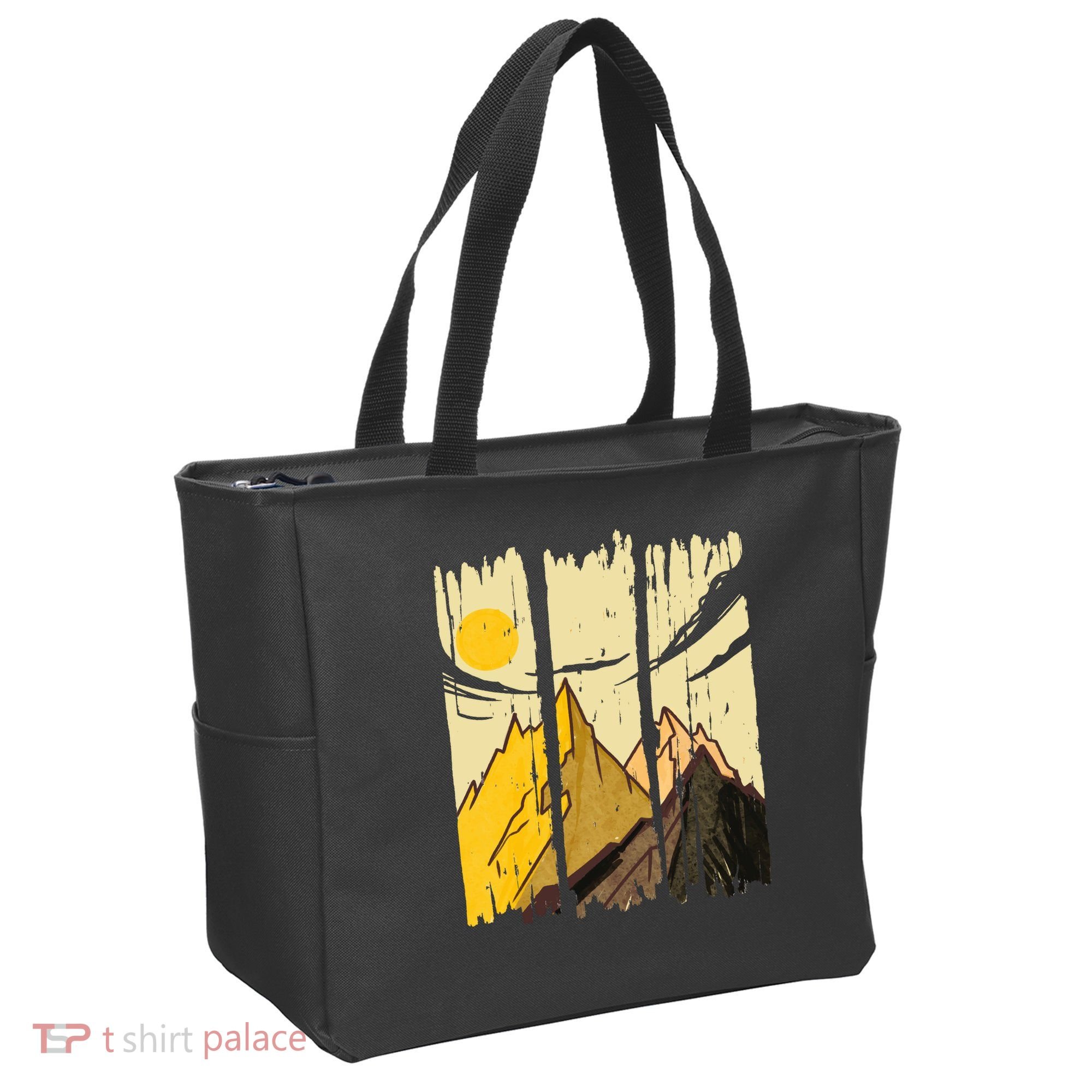 Landscape Sunset Mountain Tote Bag