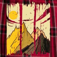 Landscape Sunset Mountain Women's Flannel Plaid Pajama Pants thumb 2