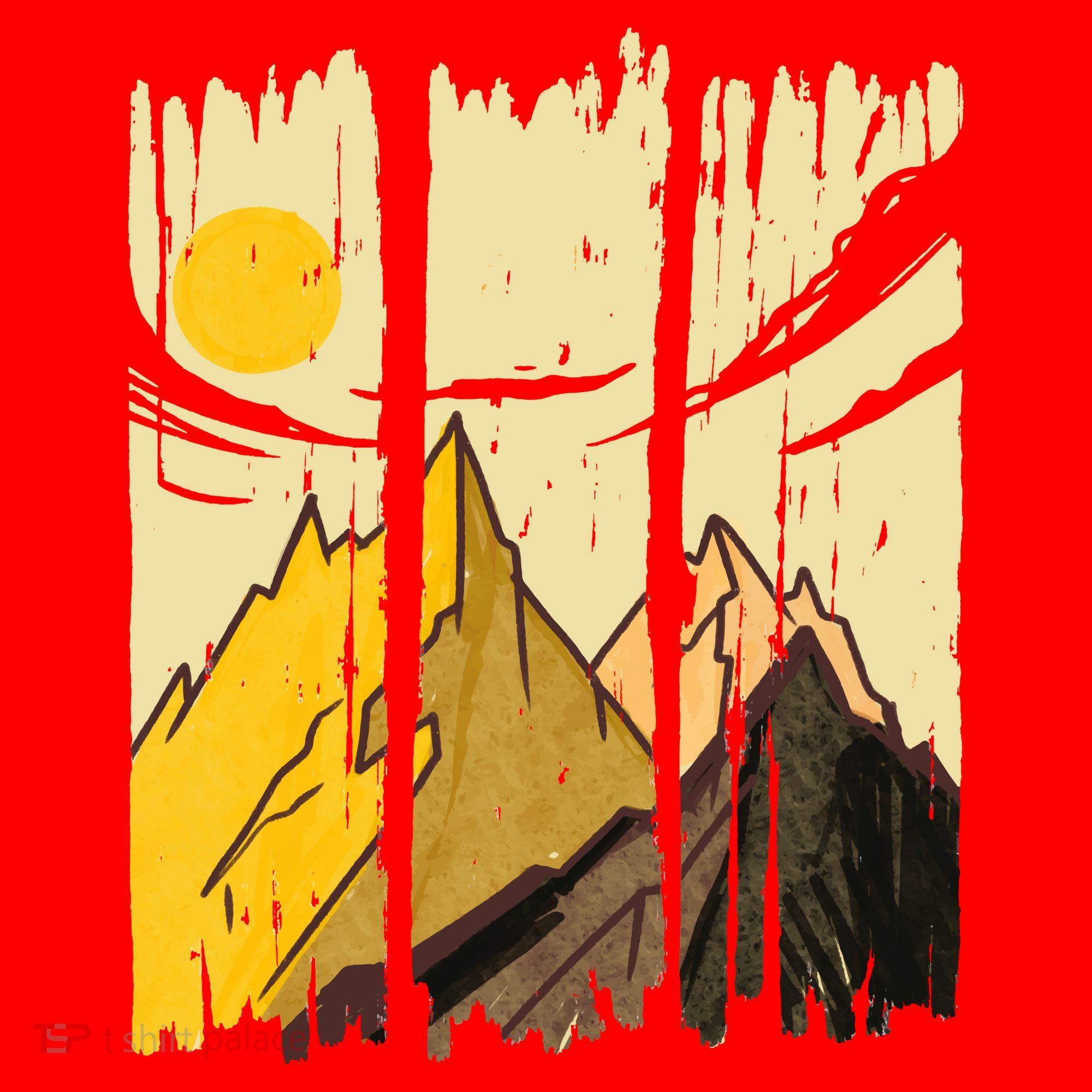 Landscape Sunset Mountain Santa Hat
