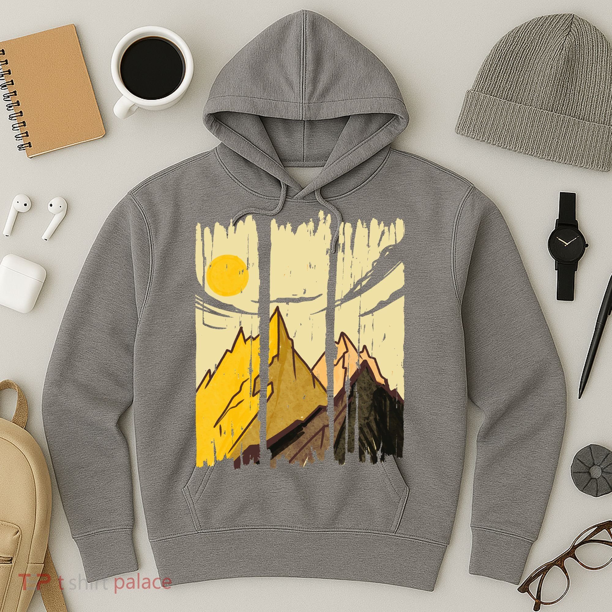 Landscape Sunset Mountain Hoodie