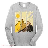 Landscape Sunset Mountain Long Sleeve Shirt thumb 0