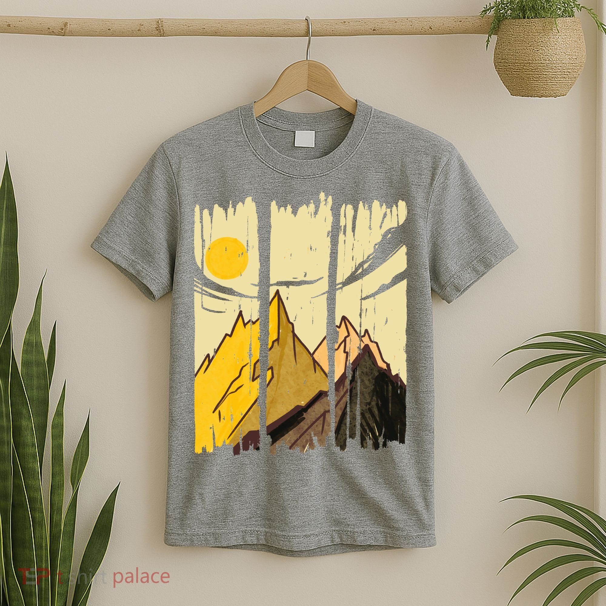 Landscape Sunset Mountain T-Shirt