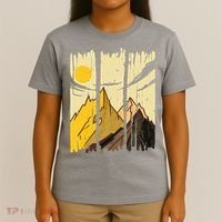 Landscape Sunset Mountain T-Shirt thumb 4