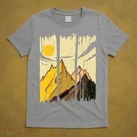 Landscape Sunset Mountain T-Shirt thumb 5