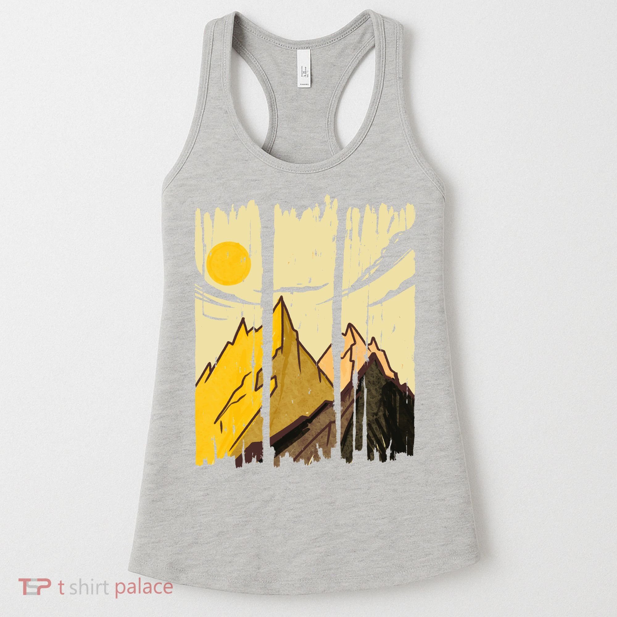 Landscape Sunset Mountain Women's Tank Top