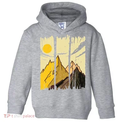Landscape Sunset Mountain Toddler Hoodie