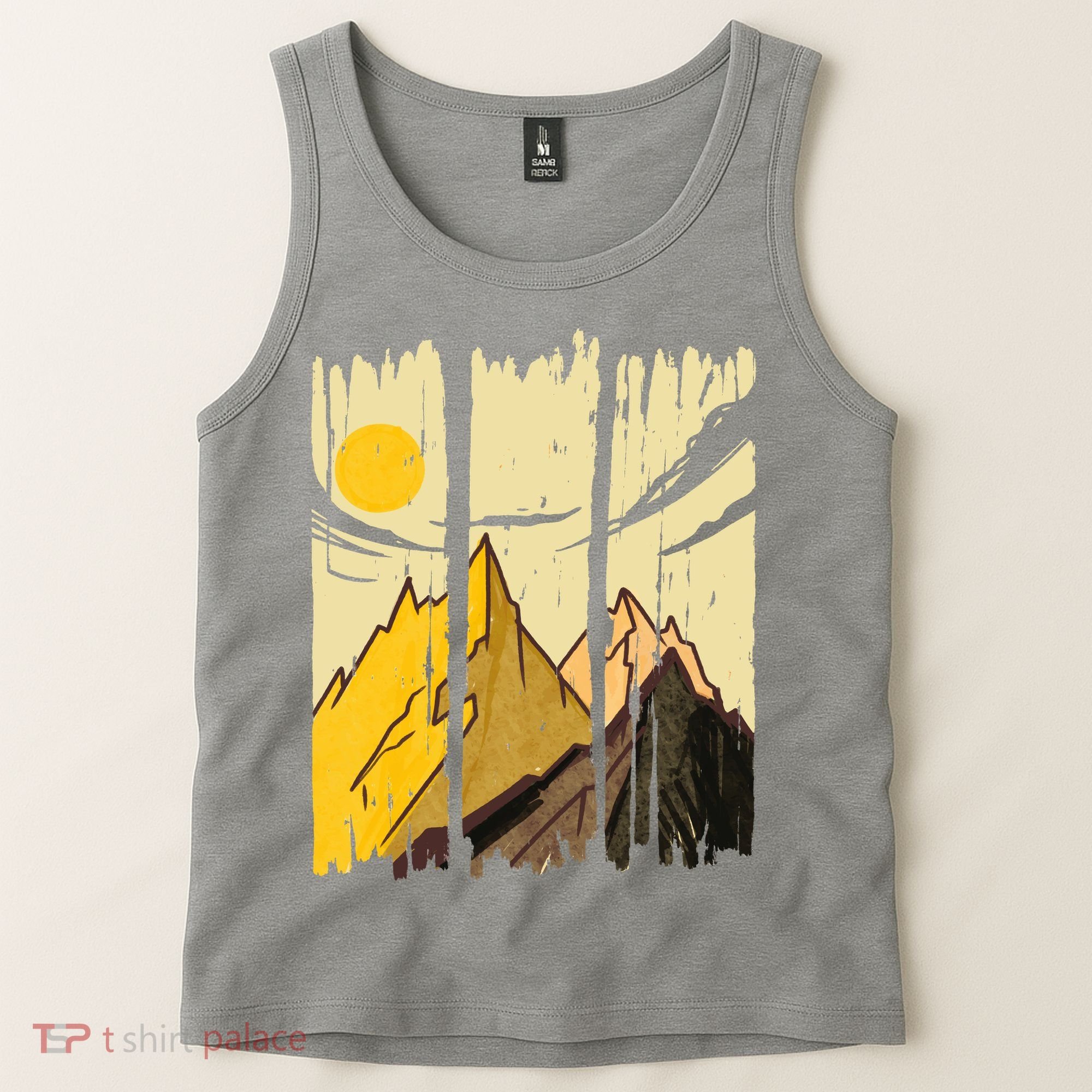 Landscape Sunset Mountain Tank Top