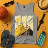 Landscape Sunset Mountain Tank Top thumb 4