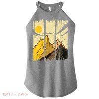 Landscape Sunset Mountain Women's Perfect Tri Rocker Tank thumb 0