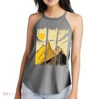 Landscape Sunset Mountain Women's Perfect Tri Rocker Tank thumb 2